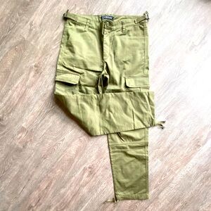 Olive green cargo pants